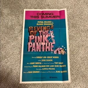 vintage pink panther poster💕